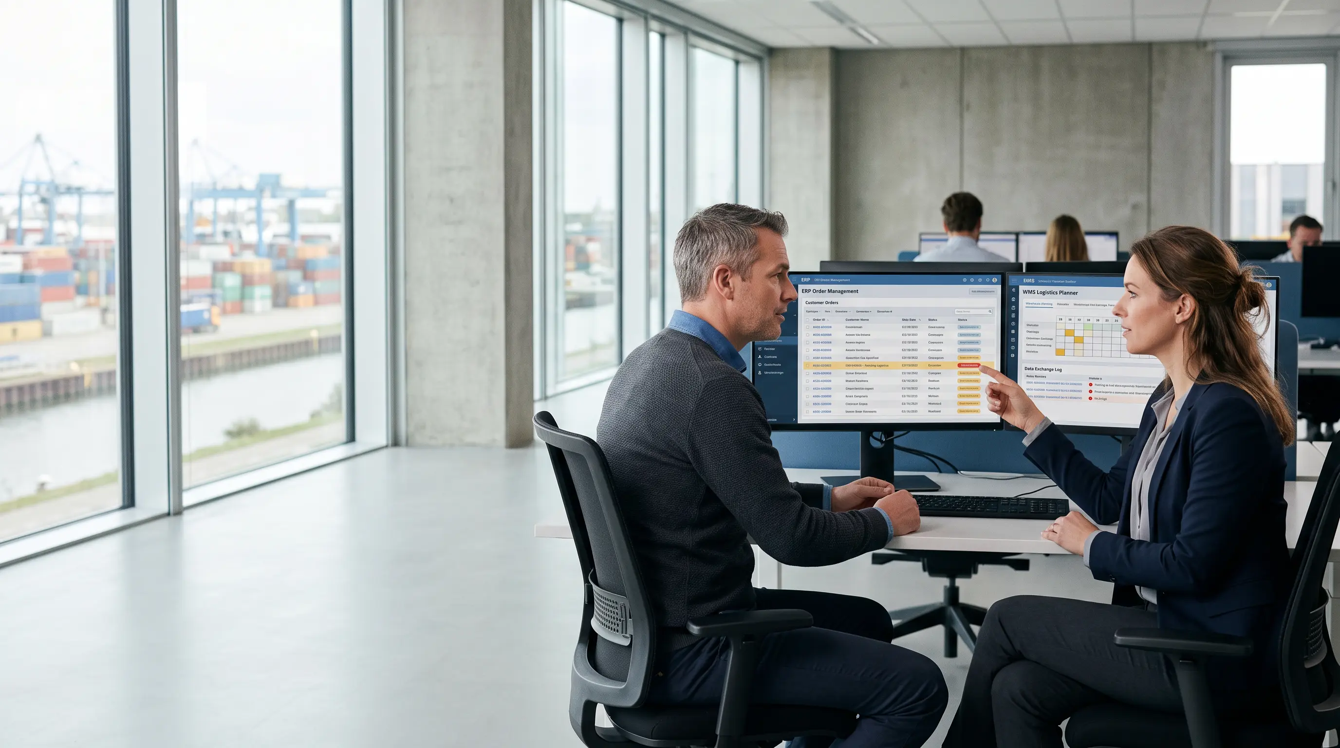 Specialisten controleren automatische gegevensuitwisseling tussen twee bedrijfsapplicaties
